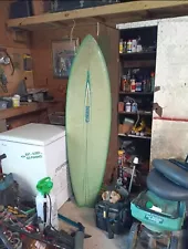 Teal Late 60's Early 70's Vintage Surfboard