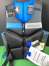 Body Glove Men's USCG Approved EVOPrene PFD Life Jacket, Blue/Black, M 37"-41"