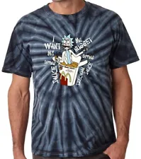 Tie-Dye Rick and Morty McDonalds Szechuan Sauce T-Shirt