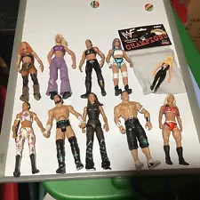 Lot 10 WWE Figures Wrestlers wrestling Bianca Becky diva cm punk Trish elite wwf