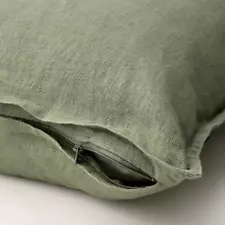 Set of 2 IKEA DYTAG Gray Green Sofa Throw Pillow Cushion Cover 20" x 20"