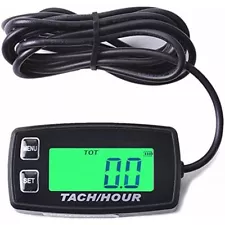 Digital Tachometer Hour Meter w/ Max RPM Recall 2/4 Stroke Waterproof pwc jetski (For: More than one vehicle)