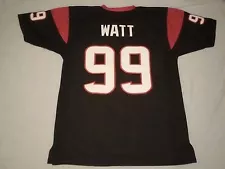 UNSIGNED CUSTOM Sewn Stitched J.J. Watt Blue Jersey - M, L, XL, 2XL