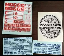 Tamiya Mini 4Wd Sticker sation not for sale