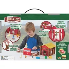 LINCOLN LOGS – Fun On The Farm - 102 Parts - Ages 3+ Gift Set for Boys/Girls