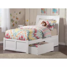 Portland Platform Bed with Footboard and Storage Drawers