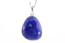 $12,000 52.56CT NATURAL LARGE TANZANITE & DIAMOND 2-STONE STATEMENT PENDANT 14K