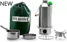 Kelly Kettle Base Camp Stainless Steel Basic Kit 54 oz.(1.6 LTR),NEW