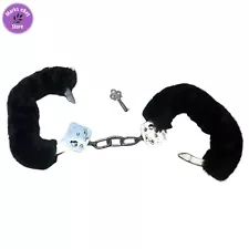 Handcuffs Furry with Key Great Condition