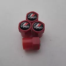 Toyota TRD Plastic Wheel Valve Dust caps all models Red 11 Colours