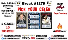 JAMES VAN DER BEEK 2024 Leaf Pop Century CASE 10 BOX Break #1279