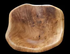 Hand Carved China Fir Wood Bowl