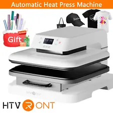 HTVRONT 15"x15'' T-Shirt Auto Heat Press Machine Transfer Sublimation Plate New