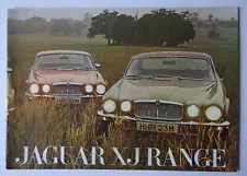 JAGUAR XJ RANGE orig 1974 UK Mkt Sales Brochure + Specs - XJ6 XJ12 Saloon Coupe