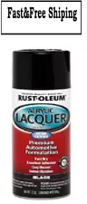 Black Rust-Oleum Automotive Gloss Acrylic Lacquer Spray Paint-253365 12 oz