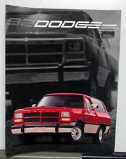 1992 Dodge Ramcharger Ram Wagon Options Seating Trim Colors Sales Brochure