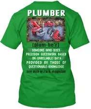 Plumber Premium Tee T-Shirt Made in the USA Size S to 5XL