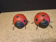 SALE 4/23 Lady Bug Ladybug Figurines Set of 2