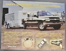 2003 Chevrolet Silverado Pickup Truck Quadrasteer Brochure Sheet Original 03