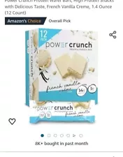 Power Crunch Protein Energy Bar, French Vanilla Creme, 12 Bars