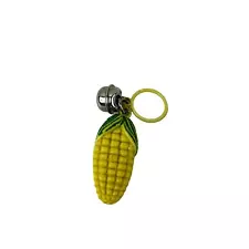 Vintage 1980s Corn On The Cob Bell Charm For Retro Charm Neclace