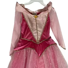 Disney World Kids Sleeping Beauty Costume Girls Size 6 6x Pink Gown Halloween