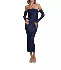 L'idee gatsby gown dress in MIDNIGHT