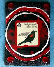 RED-WINGED BLACKBIRD: Direct From Artist, Signed Original Art Collage & Painting