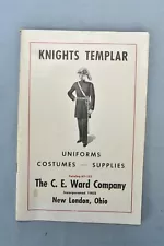 Vintage CE WARD KNIGHTS TEMPLAR CATALOG #KT-522 UNIFORMS COSTUMES SUPPLIES 06770