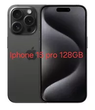 Apple iPhone 15 Pro 128GB Black Titanium US RESELLER FLEX. AT&T,Verizon,Tmobile