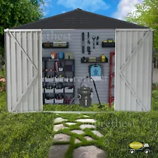 6/10/9/8 ft Outdoor Storage Shed Metal Garden Shed Tool House With Lockable Door