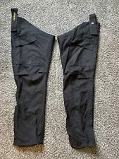 Colorado Chaps Black Canvas W/Cargo Pockets Made In USA ADV Riding Gear