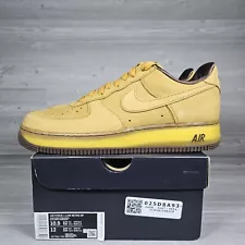 Nike Men's Air Force 1 Low Size 10.5 US Wheat Dark Mocha Brown 2020 DC7504-700