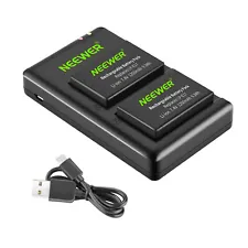 Neewer 2-Pack Battery Replacement for LP-E17 and Charger for Canon Rebel SL2 T6i