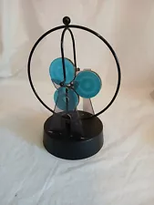 Rare Tri-Illusion Wheel Kinetic Perpetual Motion Sculpture