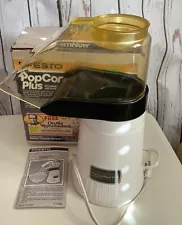 Vintage Presto Popcorn Now Plus Hot Air Popper Made in USA Tested and Works