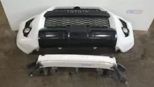 15-19 TOYOTA 4RUNNER TRD PRO OEM FRONT BUMPER ASSEMBLY WHITE WITH GRILLES FOGS