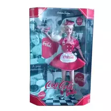 1998 Coca Cola 1950s Mattel Car Hop Barbie Doll NIB #22831