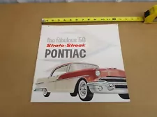 1956 Pontiac PRESTIGE Chieftain Star Chief sales brochure 28 pg BIG ORIGINAL