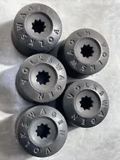 2011-2020 VW JETTA PASSAT BEETLE WHEEL LUG NUT BOLT COVER CAPS OEM USED X5