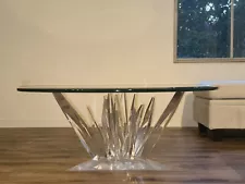 Mid Century Modern Acrylicore Lucite Coffee Table(MADE IN USA)