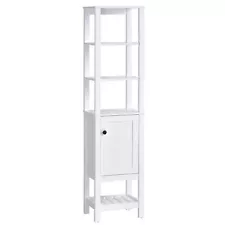 Wash Room Furniture Featuring Multi-Shelf Cabinets Thin Storage with Entry