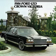 1986 Ford LTD Crown Victoria Sales Brochure - Mint!