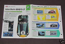 ASTON MARTIN DB1 to DB7 CAR HISTORY 1948-1998 BOOKLET DBS DB Mk ll DBR 215+