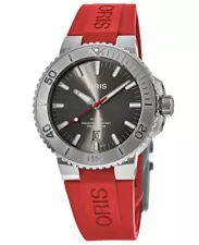 New Oris Aquis Date Automatic Grey Men's Watch 01 733 7730 4153-07 4 24 66EB