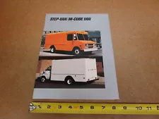 1988 Chevrolet Step Van Hi Cube truck sales brochure 12pg ORIGINAL P30