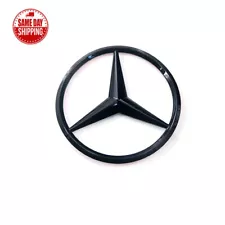 C63 C300 AMG Trunk Star Emblem GLOSS BLACK Rear Logo Badge Mercedes C250 W204