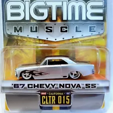 Jada Toys Dub City Bigtime Muscle 1967 '67 Chevy Nova SS Silver Black For Sale