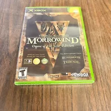 The Elder Scrolls III Morrowind Game of the Year Edition XBOX MINT CONDITION NEW