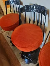 Vintage Cast Iron Bar Stools